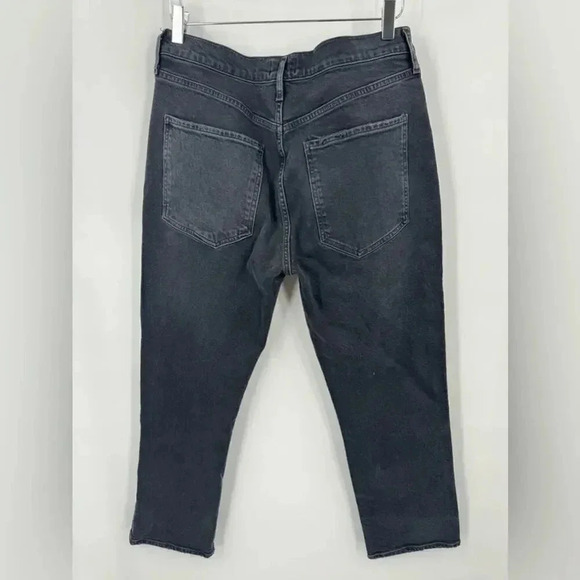 AGOLDE RILEY HIGH RISE STRAIGHT CROP (STRETCH) IN PANORAMIC B1622 - Picture 5 of 7